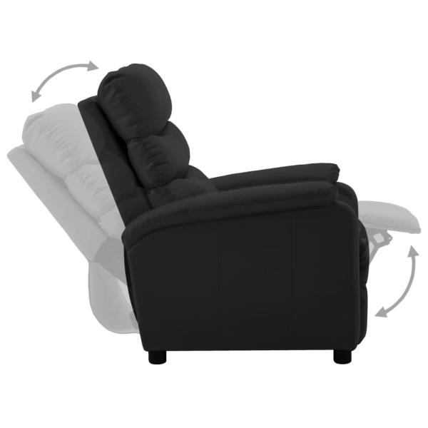Relaxsessel Schwarz Kunstleder