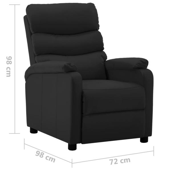 Relaxsessel Schwarz Kunstleder