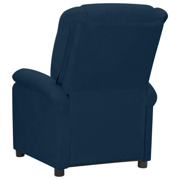 Relaxsessel Elektrisch Blau Samt
