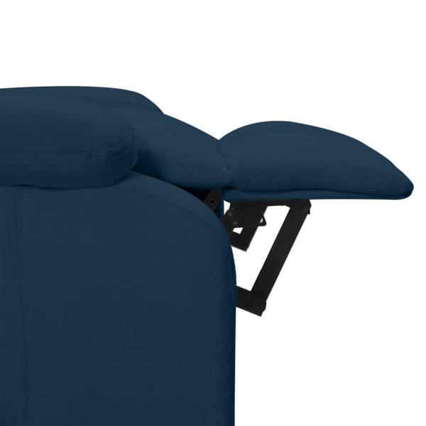 Relaxsessel Elektrisch Blau Samt