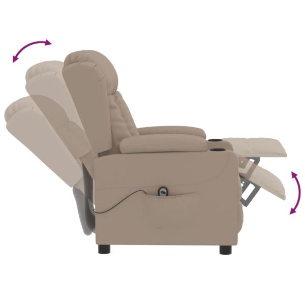 Relaxsessel Elektrisch Cappuccino-Braun Kunstleder