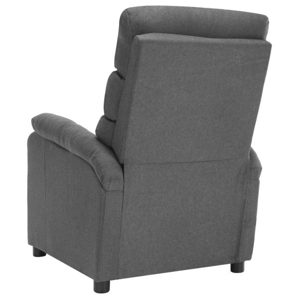 Massagesessel Hellgrau Stoff
