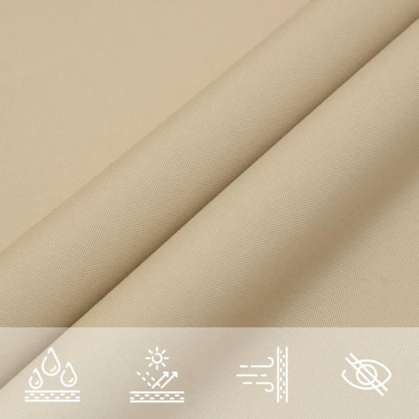 Sonnensegel Oxford-Gewebe Dreieckig 5x6x6 m Beige