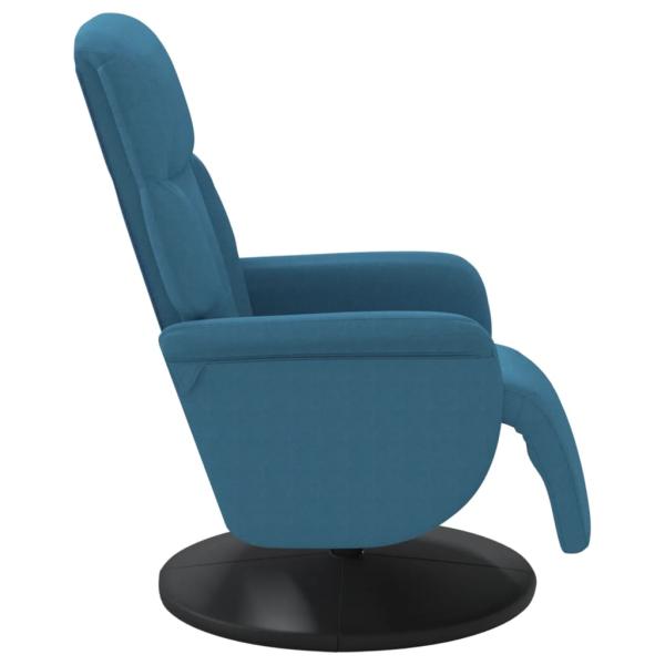 Relaxsessel mit Fußteil Blau Samt