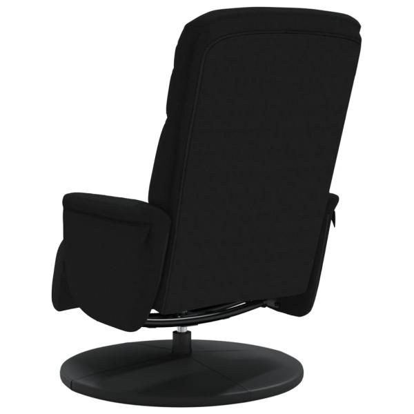 Relaxsessel mit Fußteil Schwarz Samt