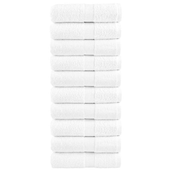ARDEBO.de - Premium-Seiftücher SOLUND 10 Stk. Weiß 30x30 cm 600 g/m²