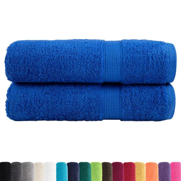 Premium-Handtücher SOLUND 2 Stk. Blau 50x100cm 600 g/m²