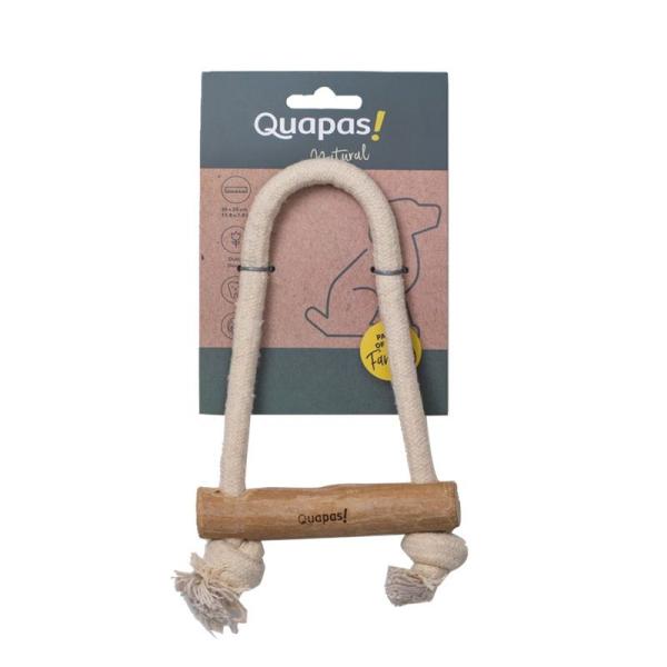 ARDEBO.de Quapas Dog Toy Coffeewood Pull