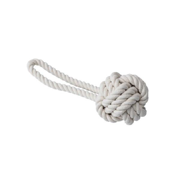 ARDEBO.de Quapas Dog Toy Rope Ball Natural XL 60cm