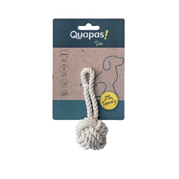 ARDEBO.de Quapas Dog Toy Rope Ball Natural M 15cm