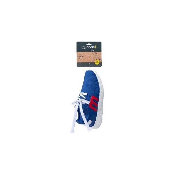 ARDEBO.de Quapas Dog Toy Fun Latex Men Shoe Blue