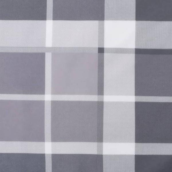 Palettenkissen Grau Karomuster 50x50x12 cm Stoff