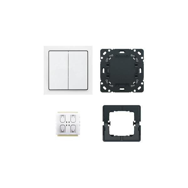 ARDEBO.de Busch-Jaeger 6716/03 UJ-84 Friends of Hue smart switch, Set, 3-fach, Studioweiß (2CKA006710A0020)