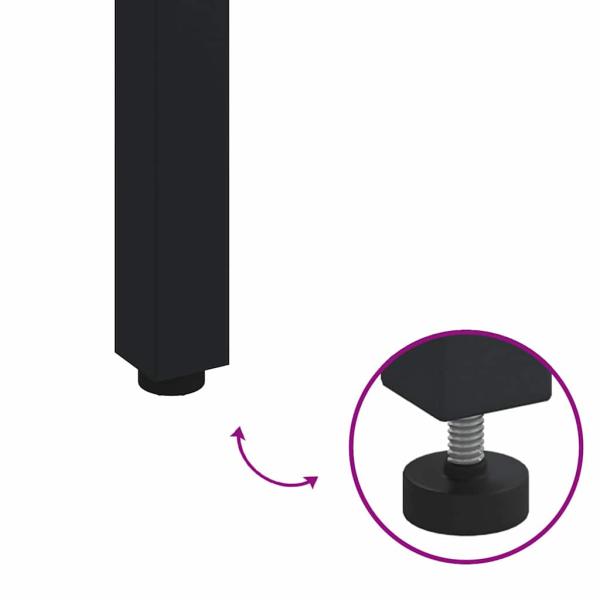 7-teiliges Garten-Esstisch-Set aus massivem Akazienholz und Metall