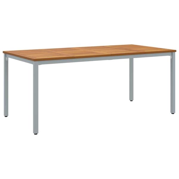 5-teiliges Garten-Essbereich-Set aus Massivholz Akazie und Metall