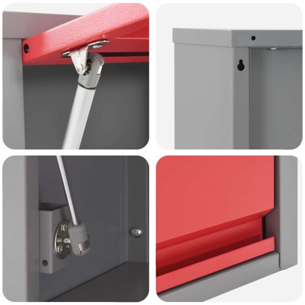 10-tlg. Werkbank-Set Schwarz Stahl