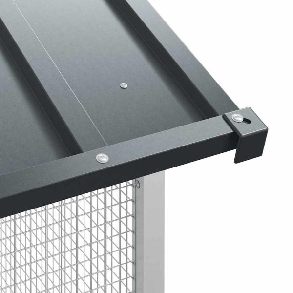 Voliere Anthrazit 310x227x247 cm Stahl