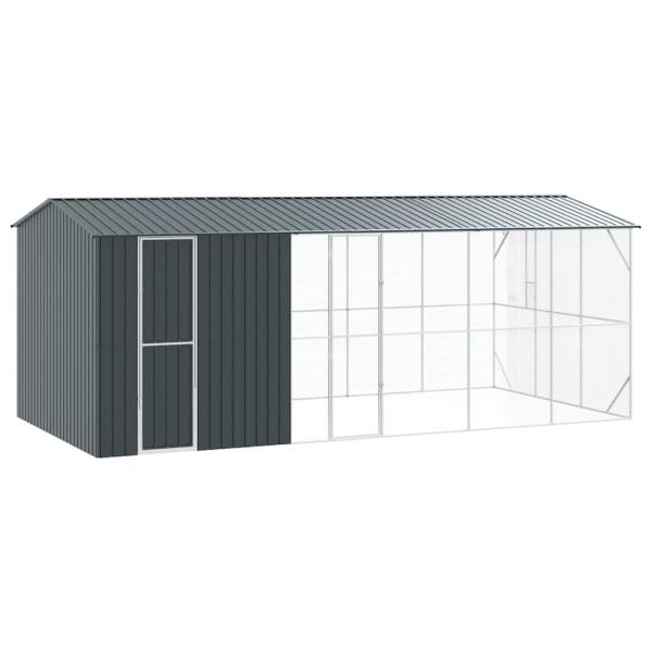 Vogelkäfig Anthrazit 645 x 310 x 247 cm Verzinkter Stahl