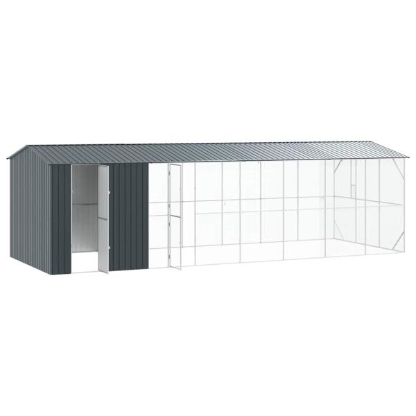 Vogelkäfig Anthrazit 860 x 310 x 247 cm Verzinkter Stahl