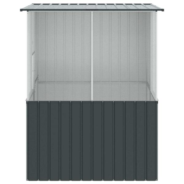 Vogelkäfig Anthrazit 215x78x200 cm Verzinkter Stahl