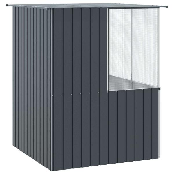 Vogelkäfig Anthrazit 215x78x200 cm Verzinkter Stahl