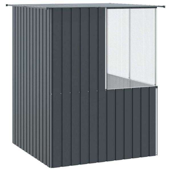 Vogelkäfig Anthrazit 215x78x200 cm Verzinkter Stahl