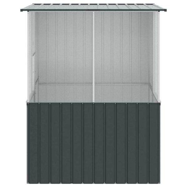 Vogelkäfig Anthrazit 215x78x200 cm Verzinkter Stahl