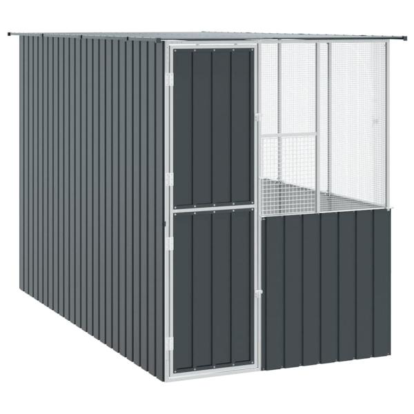 Vogelkäfig Anthrazit 215x78x200 cm Verzinkter Stahl