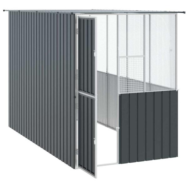 Vogelkäfig Anthrazit 215x78x200 cm Verzinkter Stahl