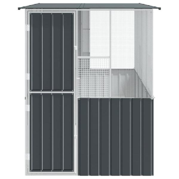 Vogelkäfig Anthrazit 215x78x200 cm Verzinkter Stahl