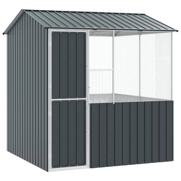 Vogelkäfig Anthrazit 215x78x200 cm Verzinkter Stahl