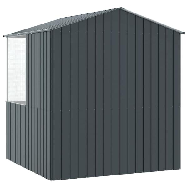 Vogelkäfig Anthrazit 215x78x200 cm Verzinkter Stahl