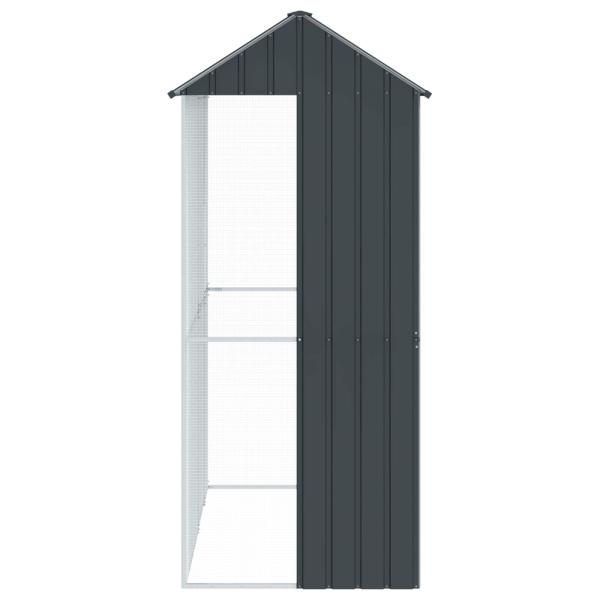 Voliere Anthrazit 215x110x247 cm Stahl