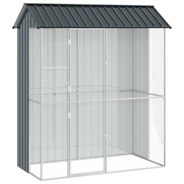 Vogelkäfig Anthrazit 215 x 110 x 247 cm Verzinkter Stahl