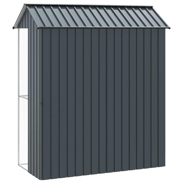 Voliere Anthrazit 215x110x247 cm Stahl