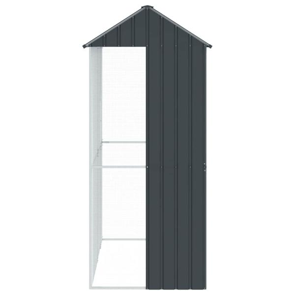 Voliere Anthrazit 215x110x247 cm Stahl