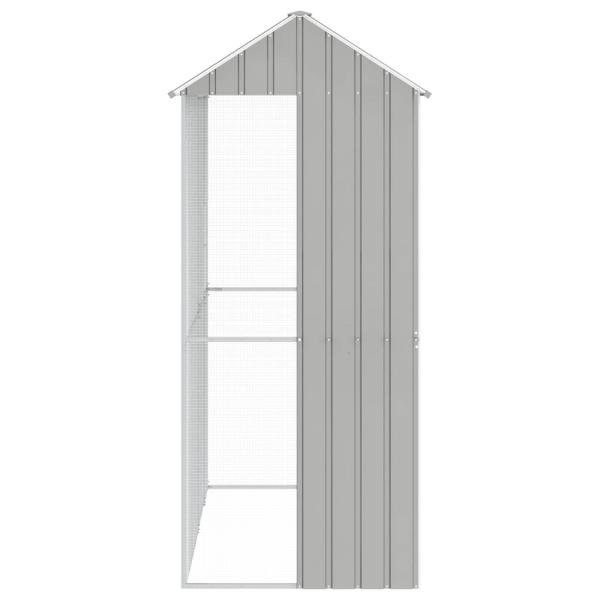 Vogelkäfig Grau 215 x 110 x 247 cm Verzinkter Stahl