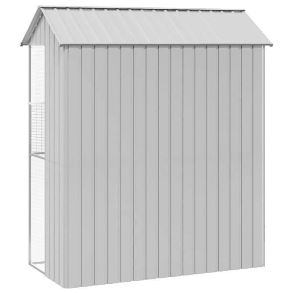 Vogelkäfig Grau 215 x 110 x 247 cm Verzinkter Stahl