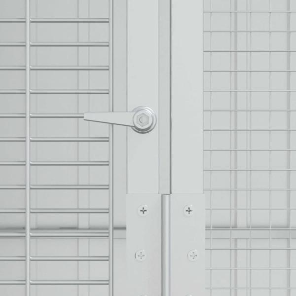 Voliere Anthrazit 215x310x247 cm Stahl