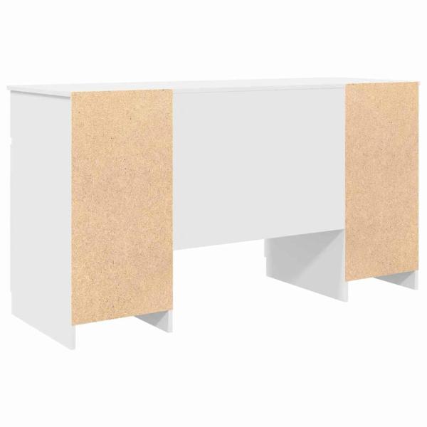 Schreibtisch Weiß 140x49x76 cm Holzwerkstoff