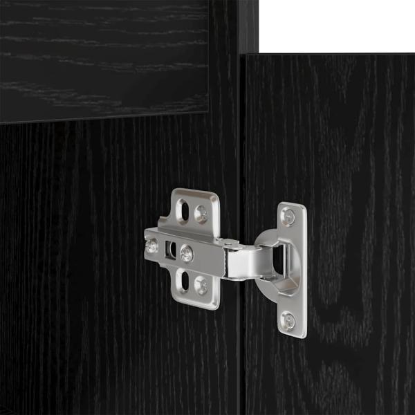 Schreibtisch Schwarz Eiche 140x49x76 cm Holzwerkstoff