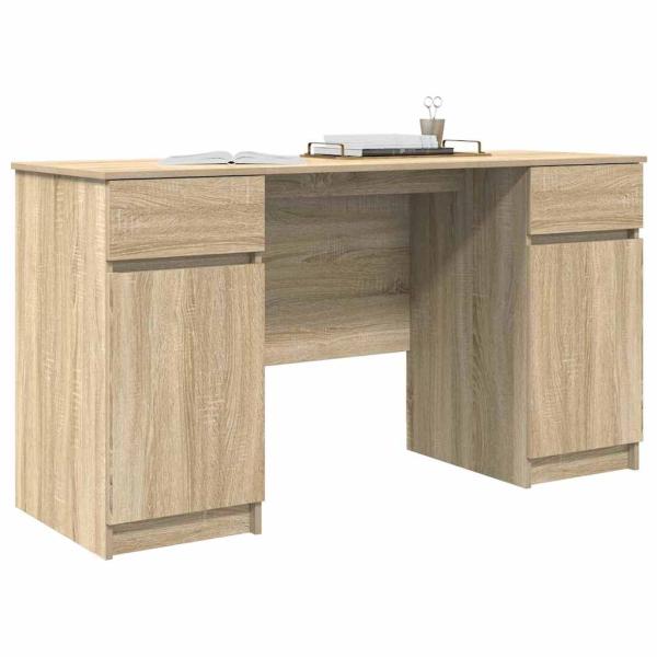 Schreibtisch Sonoma Eiche 140x49x76 cm Holzwerkstoff