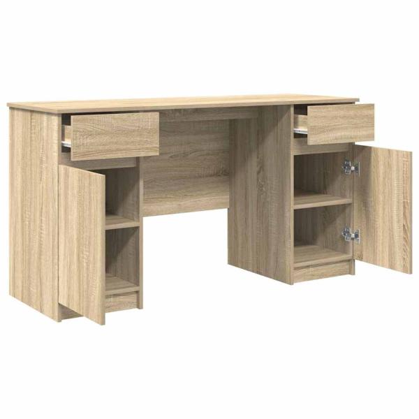 Schreibtisch Sonoma Eiche 140x49x76 cm Holzwerkstoff