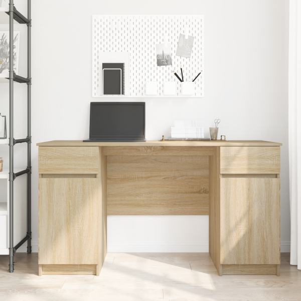 Schreibtisch Sonoma-Eiche 140 x 49 x 76 cm Holzwerkstoff