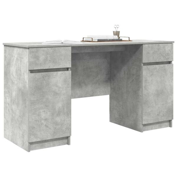 Schreibtisch Betongrau 140x49x76 cm Holzwerkstoff