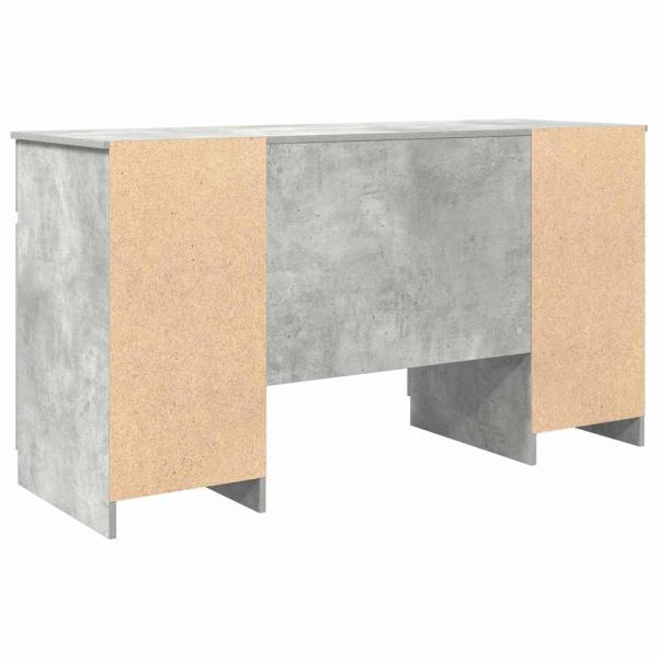 Schreibtisch Betongrau 140x49x76 cm Holzwerkstoff