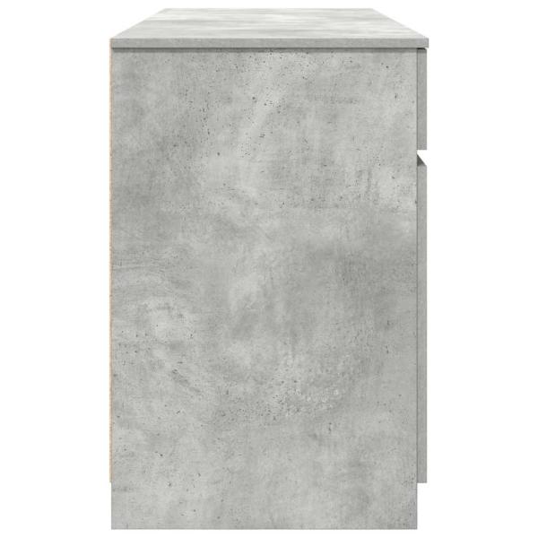 Schreibtisch Betongrau 140x49x76 cm Holzwerkstoff