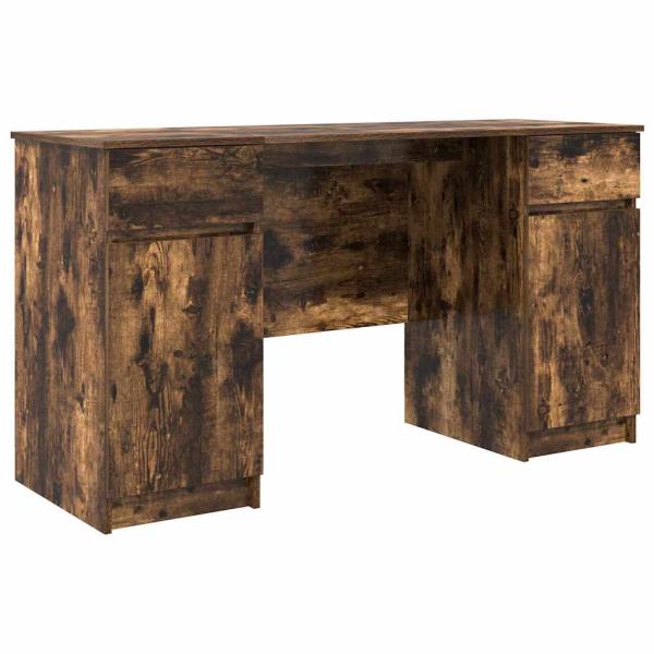 Schreibtisch Räuchereiche 140x49x76 cm Holzwerkstoff