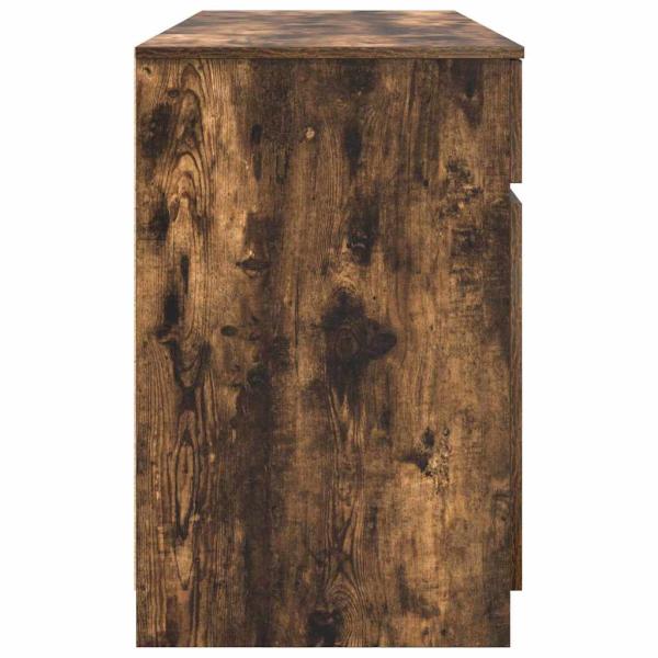 Schreibtisch Räuchereiche 140x49x76 cm Holzwerkstoff