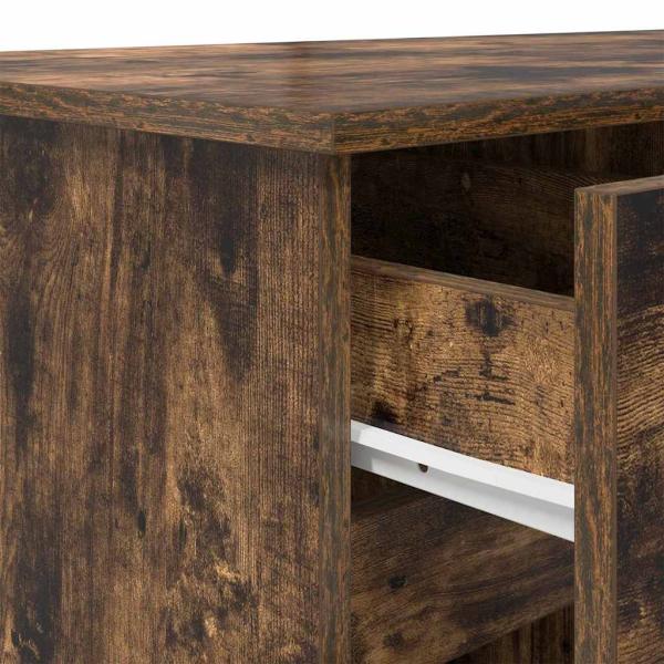 Schreibtisch Räuchereiche 140x49x76 cm Holzwerkstoff